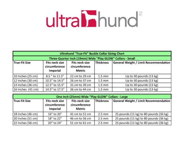 Blue - Play Glow Collar - 20"x1"