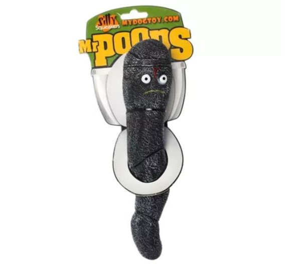 Black - Silly Squeaker MrPoops - large