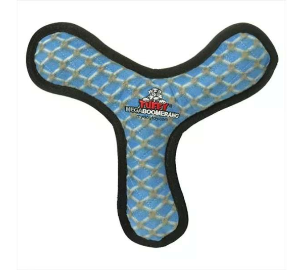 Blue - Tuffy Mega Boomerang - Mega