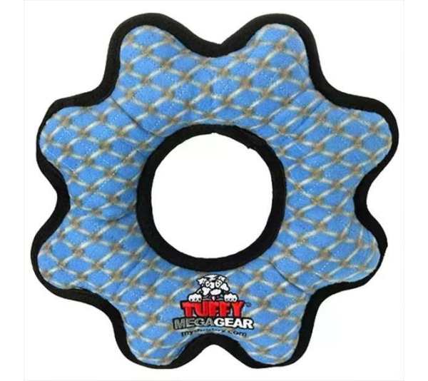 Blue - Tuffy Mega Gear Ring - Mega