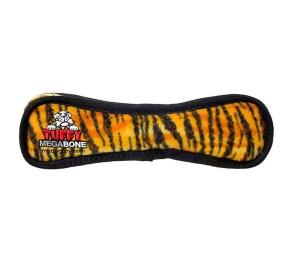 Orange & Black - Tuffy Mega Bone - Mega