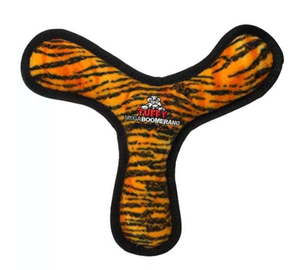 Orange & Black - Tuffy Mega Boomerang - Mega