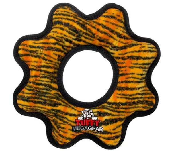 Orange & Black - Tuffy Mega Gear Ring - Mega