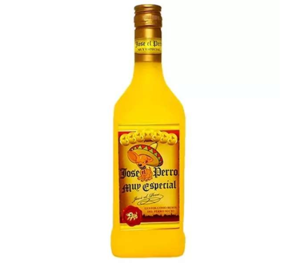 Yellow - Silly Squeaker Liquor Bottle Jose the Perro - one size