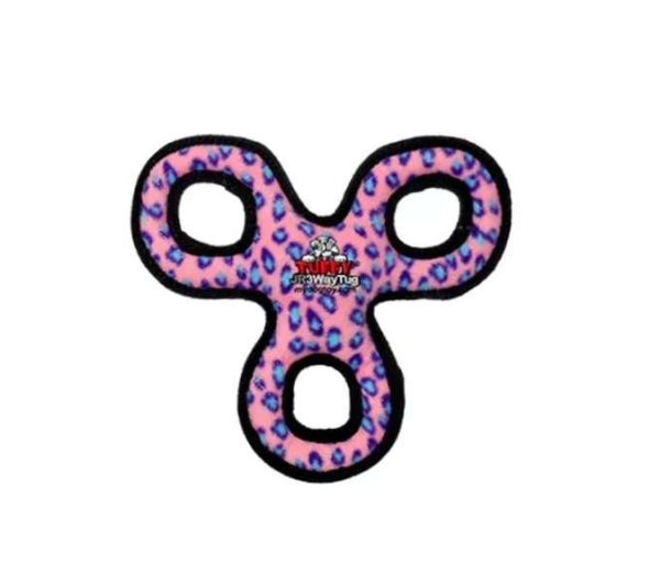 Pink - Tuffy Jr 3WayTug Pink Leopard - Junior