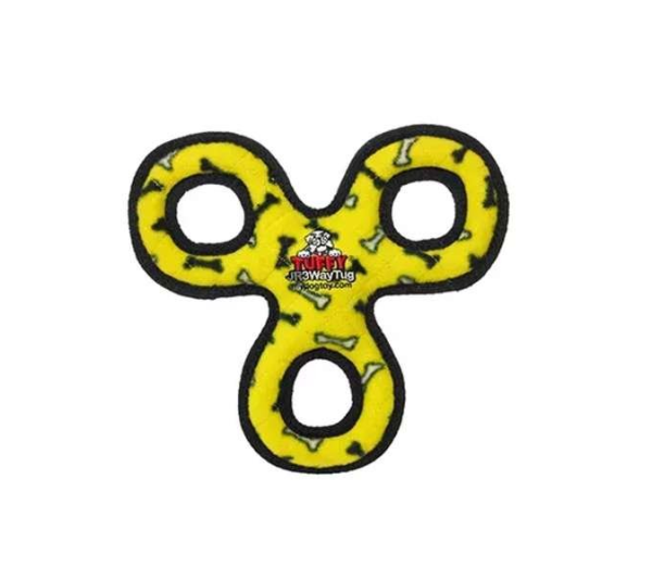 Yellow - Tuffy Jr 3WayTug Yellow Bone - Junior