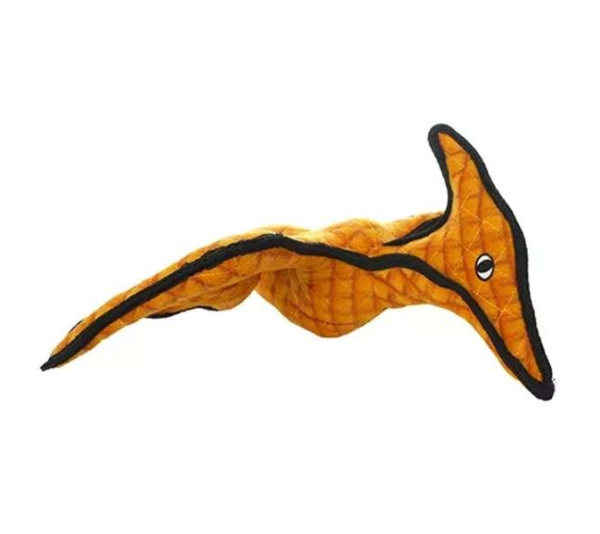 Orange & Yellow - Tuffy Dinosaur Pteradactyl - large
