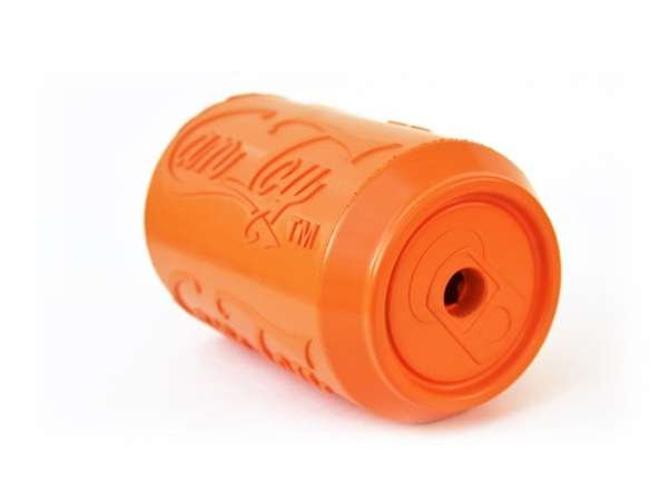 Orange Squeeze - SP Can Toy Durable Rubber Chew Toy & Treat Dispenser  - Small