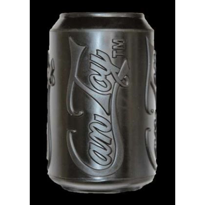 Black - SP Magnum Can Toy Ultra Durable Rubber Chew Toy & Treat Dispenser  - Medium