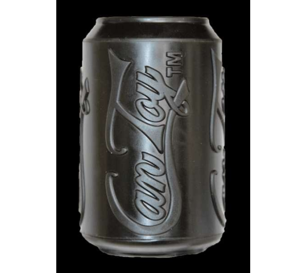 Black - SP Magnum Can Toy Ultra Durable Rubber Chew Toy & Treat Dispenser  - Medium