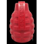 Red - USA-K9 Grenade Durable Rubber Chew Toy & Treat Dispenser - Medium