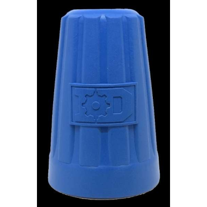 Blue - ID Wire Nut Durable Rubber Chew Toy & Treat Dispenser  - Large