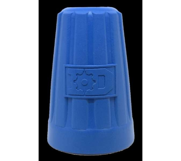 Blue - ID Wire Nut Durable Rubber Chew Toy & Treat Dispenser  - Large