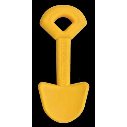 Yellow - ID Shovel Ultra Durable Nylon Dog Chew Toy for Aggressive Chewers  - OSFA