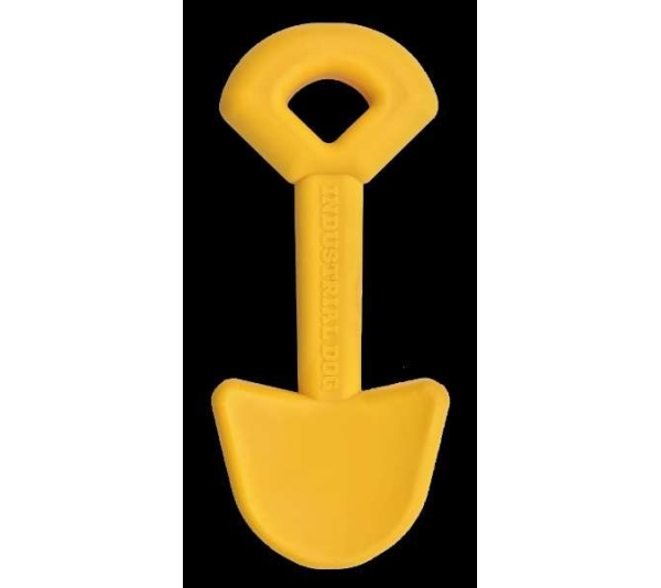Yellow - ID Shovel Ultra Durable Nylon Dog Chew Toy for Aggressive Chewers  - OSFA