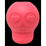Pink - MKB Sugar Skull Durable Rubber Chew Toy & Treat Dispenser  - Large