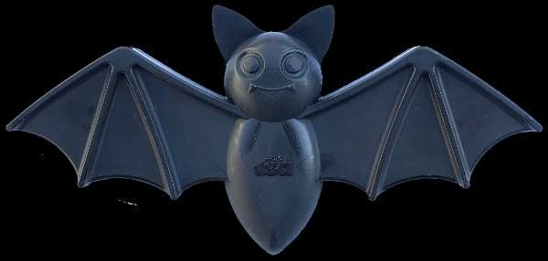 Black - SodaPup Vampire Bat Ultra Durable Nylon Dog Chew Toy for Aggressive Chewers - Medium