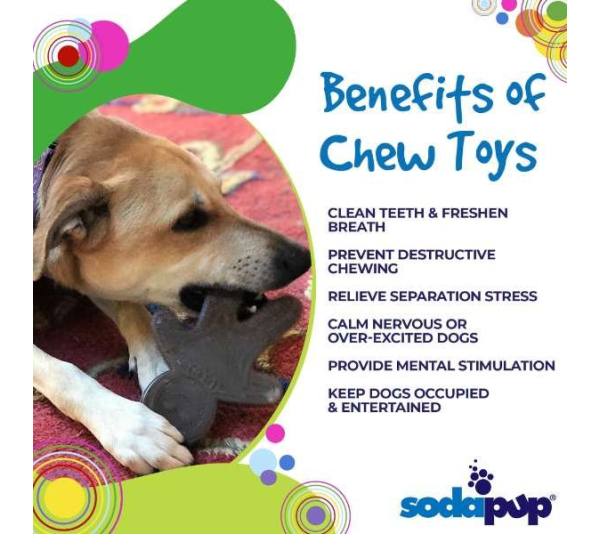 Brown - SP Gingerbread Man Ultra Durable Nylon Dog Chew Toy for Aggressive Chewers  - OSFA