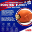 Orange - MKB Roasted Turkey Durable Rubber Chew Toy & Treat Dispenser  - Large
