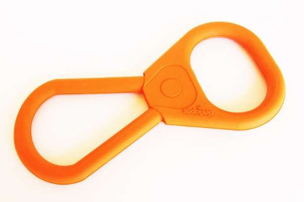 Orange Squeeze - SP Pop Top Rubber Tug Toy for Interactive Play  - M