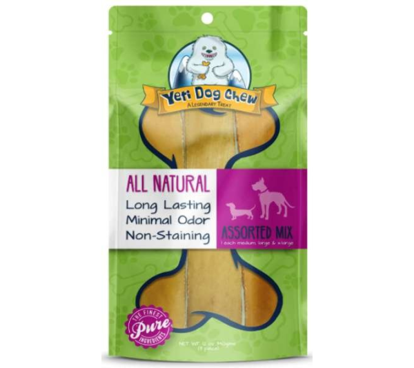 Yellow - Yeti Dog Chew - 12 oz