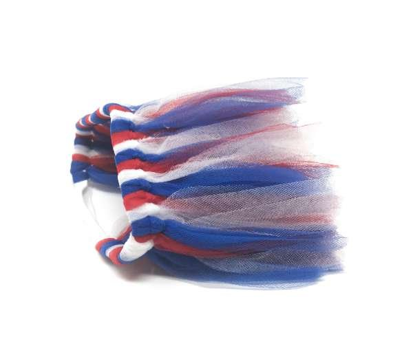 Red/White/Blue - Red/White/Blue 4th Of July Dog Tutu Skirt (XXL) - XXL