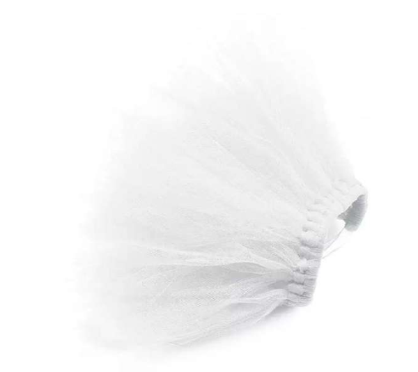 White - White Bridal Dog Tutu Skirt (XXL) - XXL