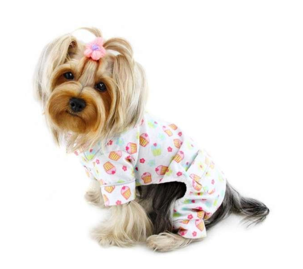 White - Cupcakes Fanatics Flannel PJ - Small