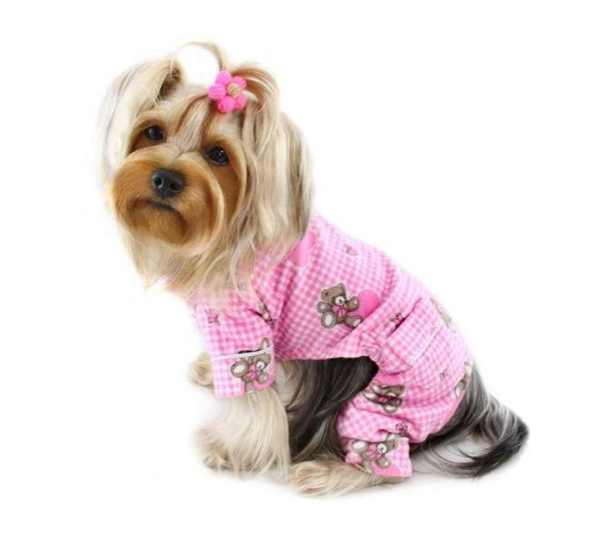 Pink - Adorable Teddy Bear Love Flannel PJ - XL