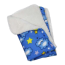 Blue - Stars and Clouds Fleece/Plush Blanket - One Size