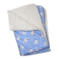 Light Blue - Snowman & Snowflakes Flannel/Ultra-Plush Blanket - One Size