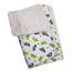 White - Playful Dinosaur Flannel/Ultra-Plush Blanket - One Size