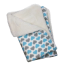 Blue - Blue & Gray Hearts Fleece/Plush Blanket - One Size