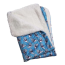 Blue - Ultra Soft Minky/Plush Silly Sharks Blanket - One Size