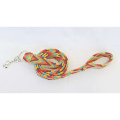 Multicolor - Multicolor Handmade Wayuu Pet Leash - 62" Long
