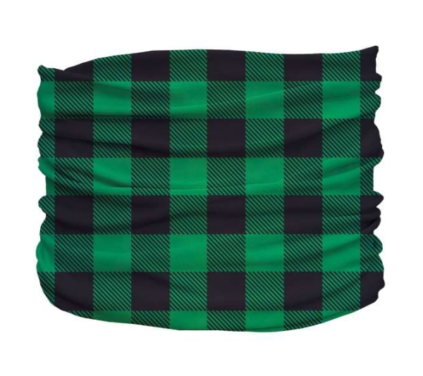 Green - Buffalo Plaid Pup Scruff - Teeny