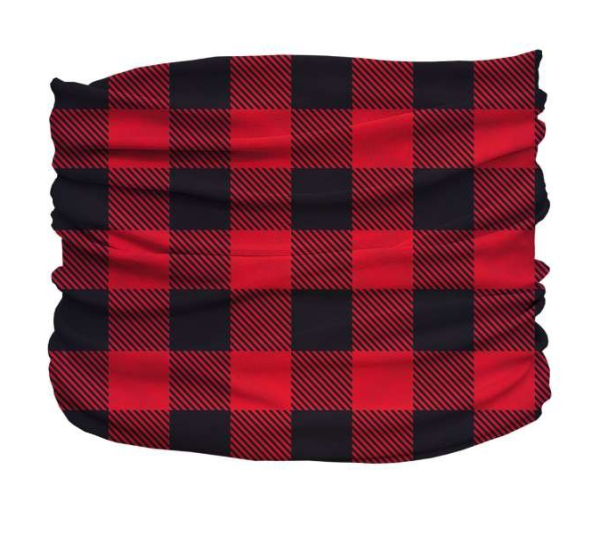 Red,Black - Buffalo Plaid Pup Scruff - XS