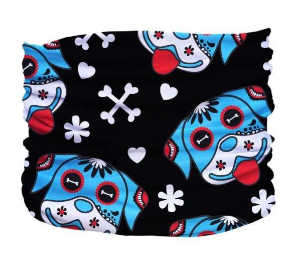 Black,Blue,White - Day of the Dog Pup Scruff - Small