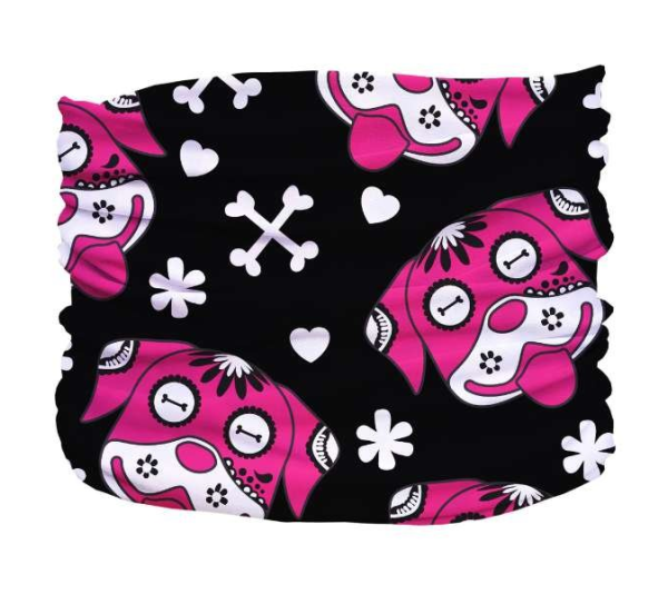 Black,Pink,White - Day of the Dog Pup Scruff - Small