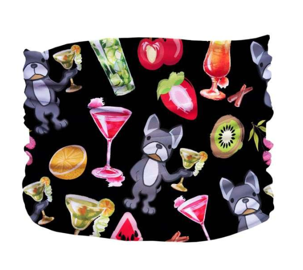 Black,Red,Silver - Happy Hour Pup Scruff - 3XL