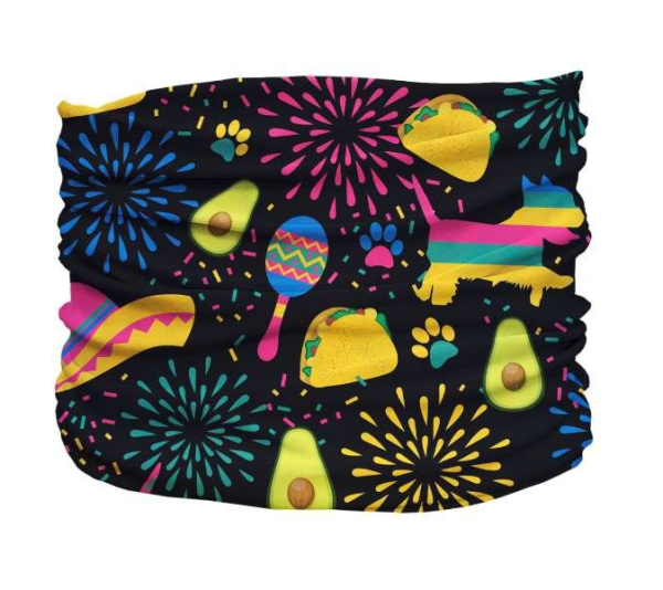 Black,Pink,Yellow - Taco Pawty Pup Scruff - Teeny