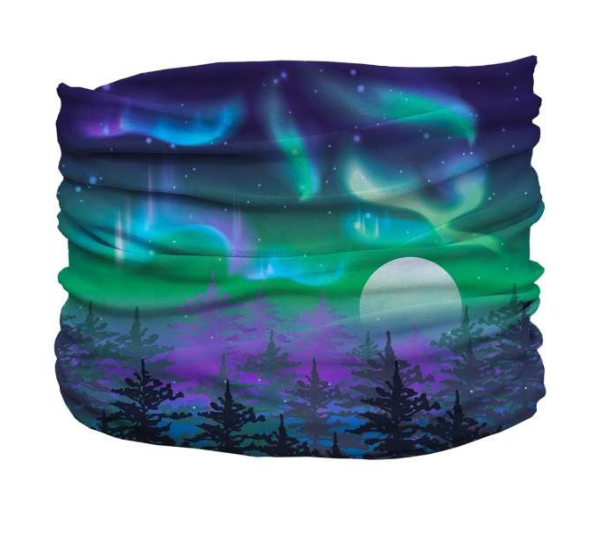 Blue,Green,Purple - Northern Lights Pup Scruff - Small