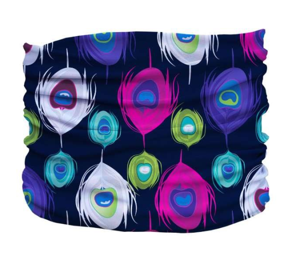 Multi - Peacock Splash Pup Scruff - Big Pooper