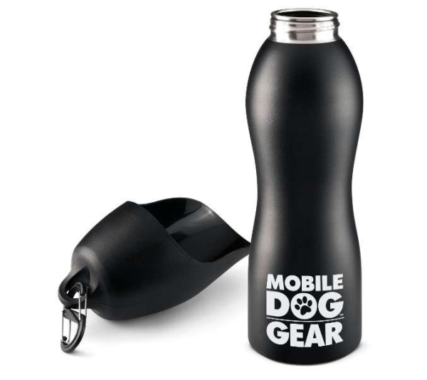 Black - Mobile Dog Gear 25 Oz Water Bottle