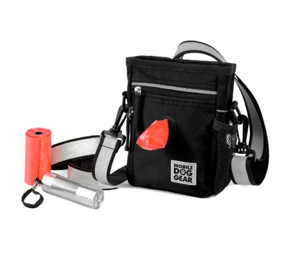 Black - Mobile Dog Gear Day/Night 6 Piece Walking Bag