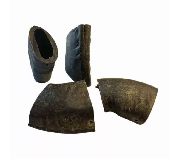 Black - WATER BUFFALO HORN TUFFIE- 100% Natural Dog Treat & Chews, Grain-Free, Gluten-Free, Dog Chewing Dental Toys, 2 COUNT, 7.5 oz - Medium