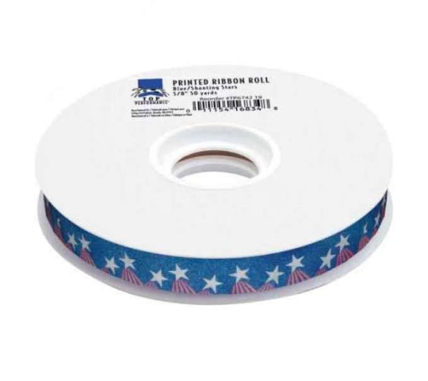Shooting Stars - 50-Yard Printed Ribbon Rolls - 50 Yards