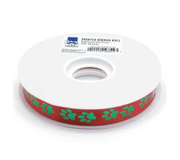 Green - TP Printed Ribbon Roll 50yds /Green - 50 Yards