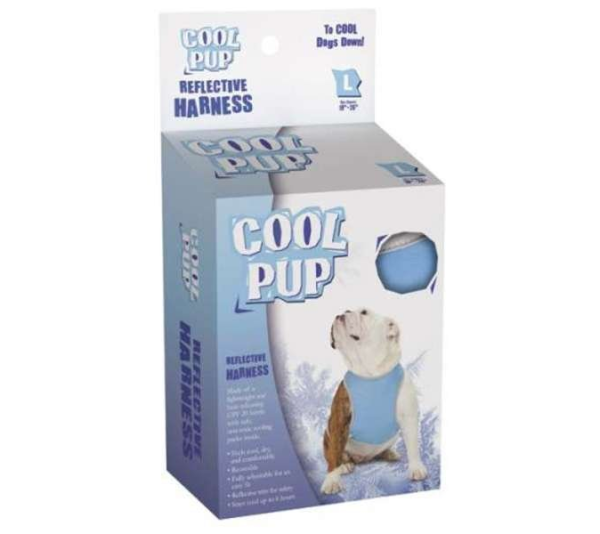 Blue - Cool Pup Reflective Harnesses  - Large