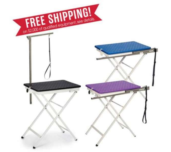 Black - Master Equipment Versa Competition Table  - 23.5x17.5